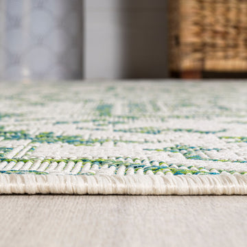 Estrella Bohemian Medallion Textured Weave Indoor/outdoor Runner Rug